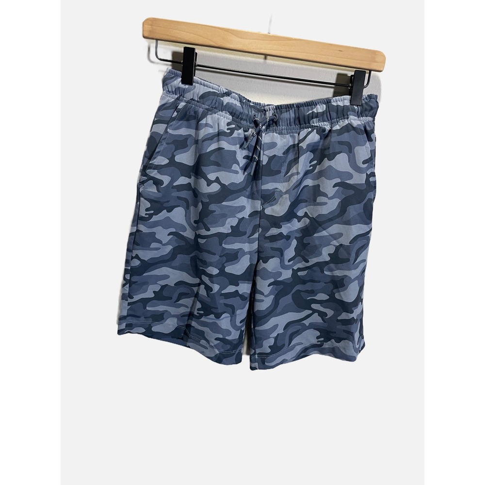 Vineyard Vines Performance Shorts Boys Large Blue Camo Stretch Athletic Casual
